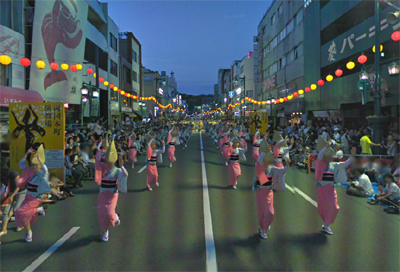 Google streetview 阿波踊り
