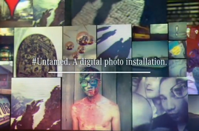 #Untamed. A digital photo installation.Inspired by the new Mercedes-Benz CLA.