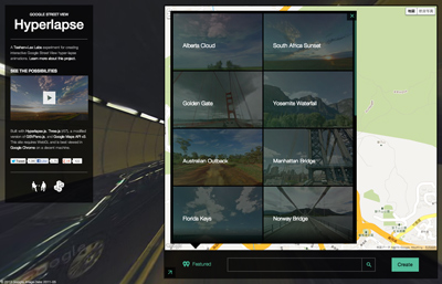 Google Street View Hyperlapse