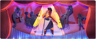 Google ジャズシンガーのエラ・フィッツジェラルド生誕96周年記念ロゴに！