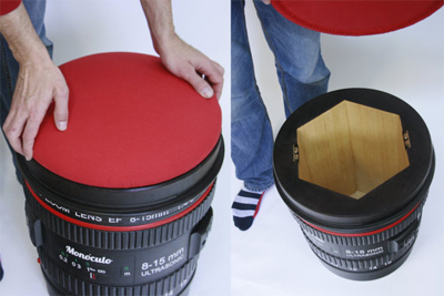 Reflex lens stool