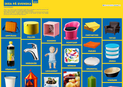 Ikea in Swedish