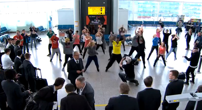 Flashmob for Borussia Dortmund