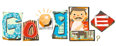 Google 父の日でお父さんイラストのスロットロゴに!