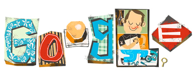 Google 父の日でお父さんイラストのスロットロゴに!