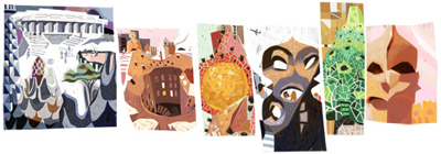 Google アントニ・ガウディ生誕161周年で彼の手がけた建築物がDoodleに！