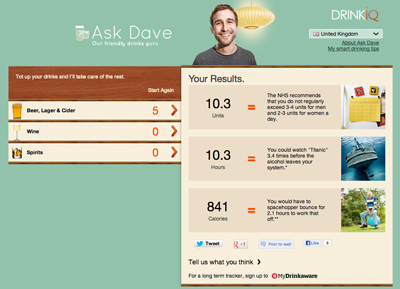 Ask Dave - Drink Calculator