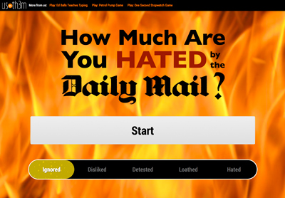 How Much Are You Hated By The Daily Mail? - by UsVsTh3m