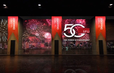 Projection Mapping - Simon Fraser University (SFU) Vancouver