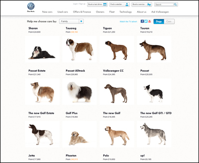 Dogs : Volkswagen UK