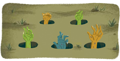 Google 10月31日はハッピーハロウィン！魔女が煮込む液体に2つのアイテムを入れると6つのミニゲームを楽しめるDoodleに！