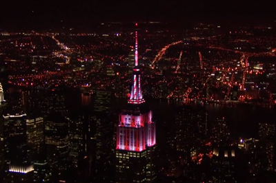 Empire State Building Halloween Light Show