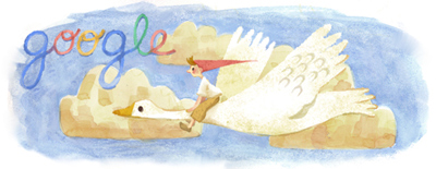 Google スウェーデンの小説家セルマ・ラーゲルレーヴ生誕155周年で、ニルスのふしぎな旅のロゴに！