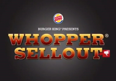 Burger King - Whopper Sellout