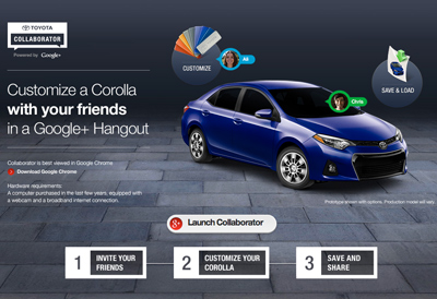 Toyota Google+ Corolla Collaborator