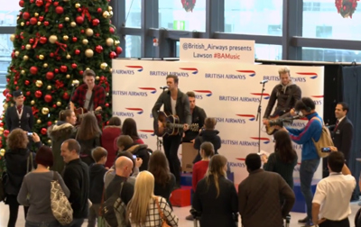 British Airways presents Lawson at Gatwick Airport #BAMusic