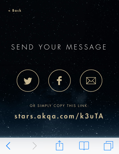 Written In The Stars, presented by AKQA