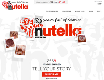 Nutella® stories – 50 years full of stories
