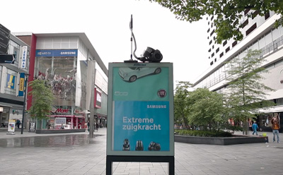 Advertising with extreme suction power