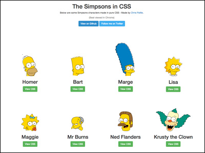 The Simpsons in CSS