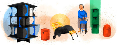 Google カルテルのコンポニビリのデザインで有名なアンナ・カステッリ・フェリエーリ生誕94周年ロゴに！