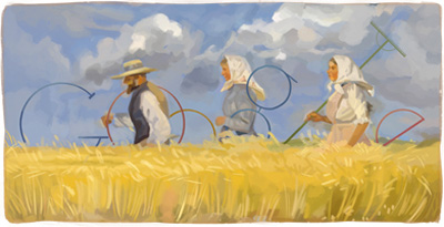 Google デンマークの画家アンナ・アンカー生誕155周年記念ロゴに！