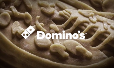 DOMINO'S POSTEROS - WORLD'S FIRST REAL DOUGH POSTER