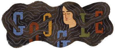 Google 日本の歌人 与謝野晶子生誕136周年を記念してみだれ髪のロゴに！