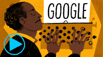 Google アメリカ人作家のラングストン・ヒューズ生誕113周年記念ロゴに！