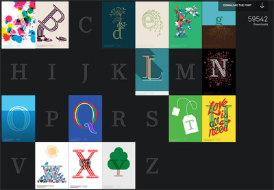 Ryman Eco: Free Font Download - The Alphabet Poster Project