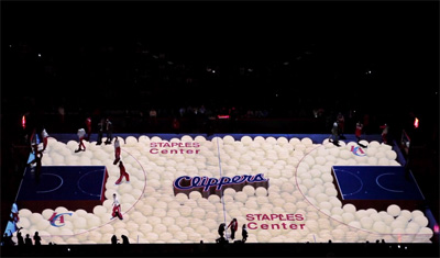 Clippers 3D Court Projection