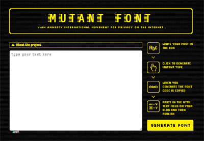Mutant Font - FonteMutante