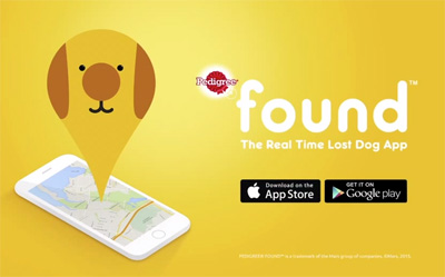 Pedigree Found - the real time lost dog app