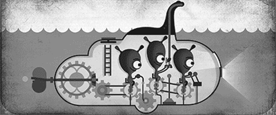 Google ネス湖の怪獣ネッシー撮影81周年を記念したGIFアニメロゴに！