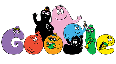 Google バーバパパ出版45周年記念GIFアニメロゴに！
