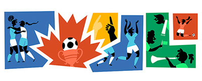 Google 女子ワールドカップ2015 決勝戦ロゴに！