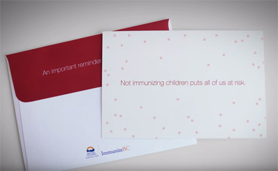 ImmunizeBC | Viral Measles Mailer