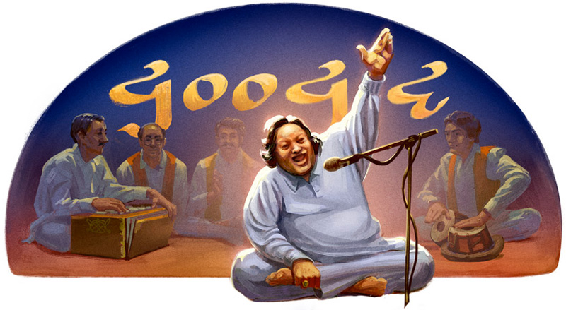 Google パキスタンの音楽家ヌスラト・ファテー・アリー・ハーン生誕67周年記念ロゴに！