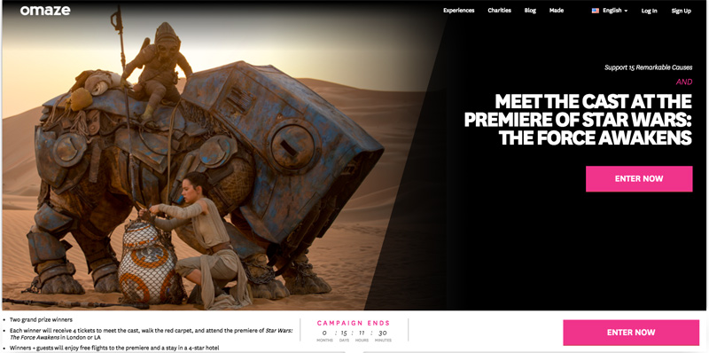 Meet the Cast at the Premiere of Star Wars: The Force Awakens - Omaze