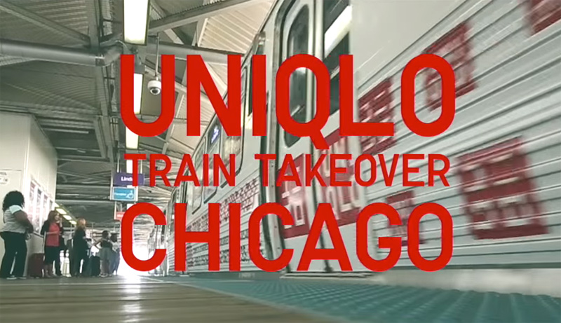 UNIQLO Chicago Train Takeover