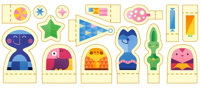 Google Holidays 2015（1日目）はペーパークラフトのロゴに！