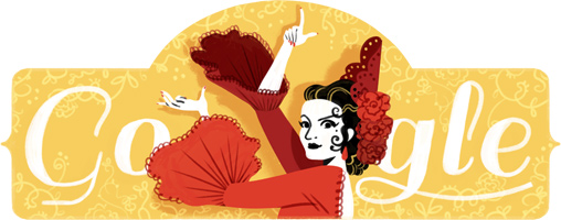 Google スペイン出身のダンサー ロラ・フローレス生誕93周年記念ロゴに！