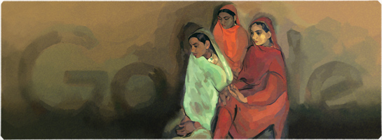 Google ハンガリー生まれのインド人画家アムリタ・シェール＝ギル生誕103周年記念ロゴに！