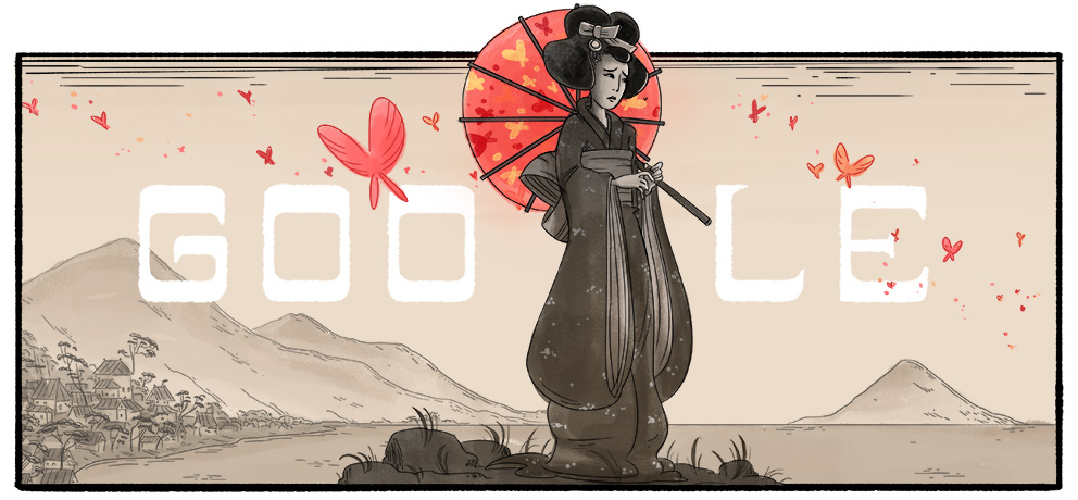 Google オペラ歌手の三浦環さん生誕132周年記念ロゴに！