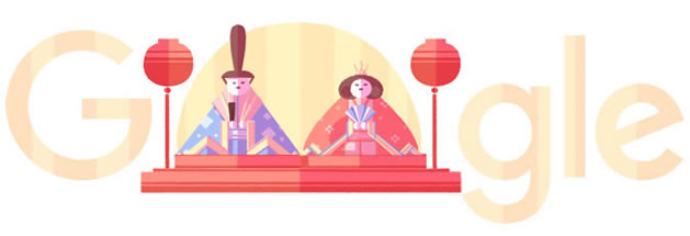 Google 関東雛の雛人形イラストで2016年のひな祭りをお祝い！