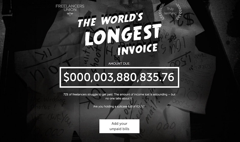 World's Longest Invoice