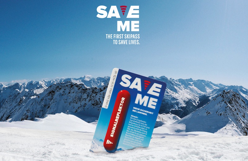 The first ski pass to save lives. | SaveMe