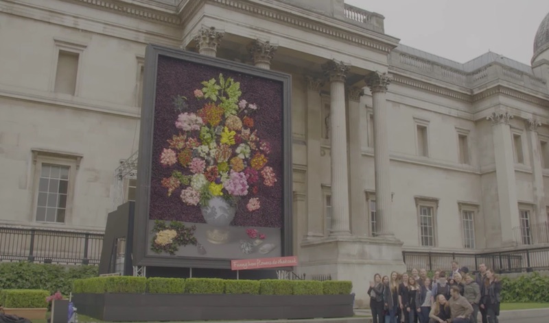 Flowers bring Art to Life at The National Gallery London