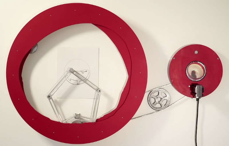 Hamster Powered Hamster Drawing Machine