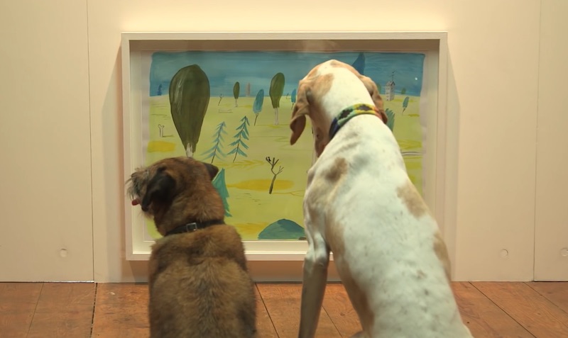 The first contemporary art exhibition for dogs
